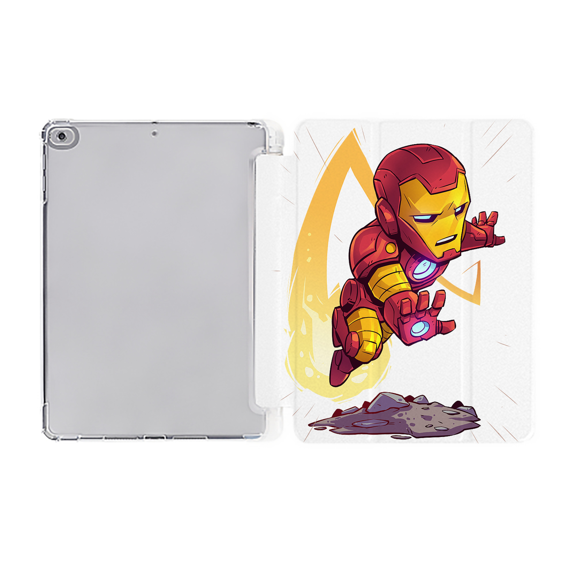 （画像用） アベンジャーズ The Avengers IPad ケース ペン収納付き 三つ折りスタンド PUレザー×シリコン 対応機種9.5/10.5/10.9インチ